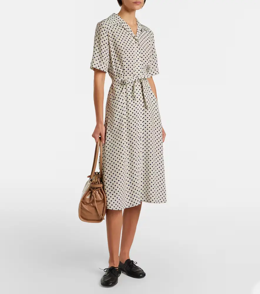 Prada Polka-dot silk shirt dress | Thumbnail 5 Prada Polka-dot silk shirt dress | Thumbnail 5
