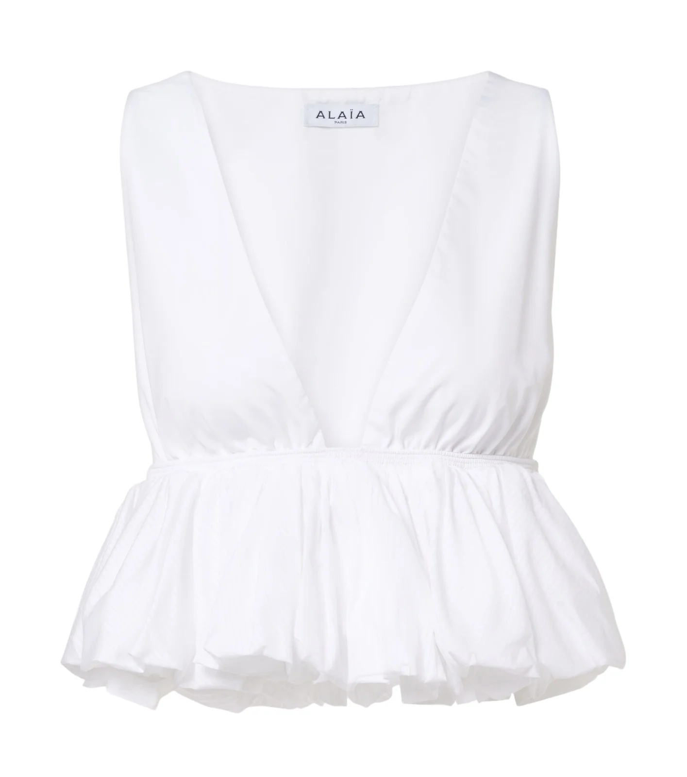 Alaïa Peplum cotton top Alaïa Peplum cotton top