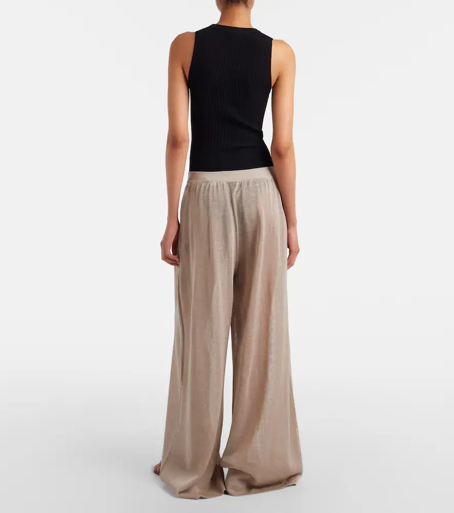 ALAÏA Linen and silk wide-leg pants | Thumbnail 5 ALAÏA Linen and silk wide-leg pants | Thumbnail 5