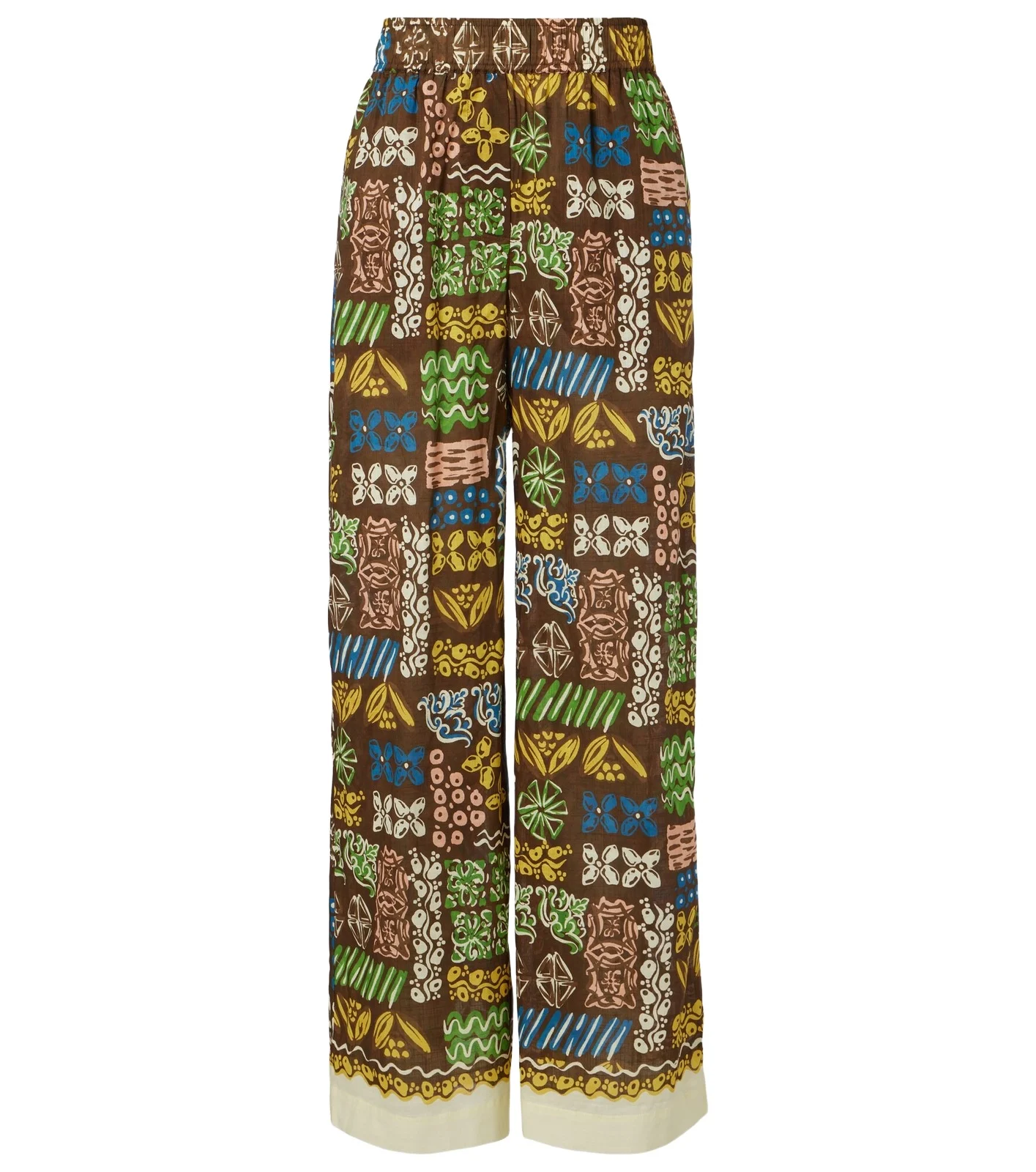 Alémais Minnie printed cotton wide-leg pants Alémais Minnie printed cotton wide-leg pants