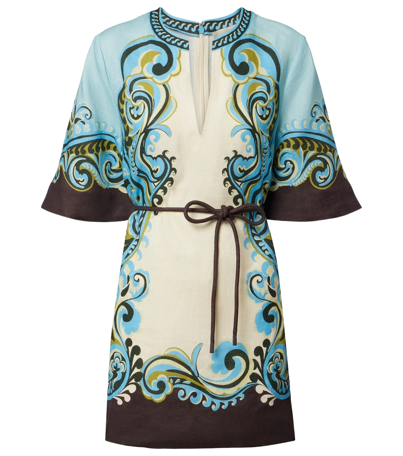 Alémais Natalia printed linen minidress Alémais Natalia printed linen minidress