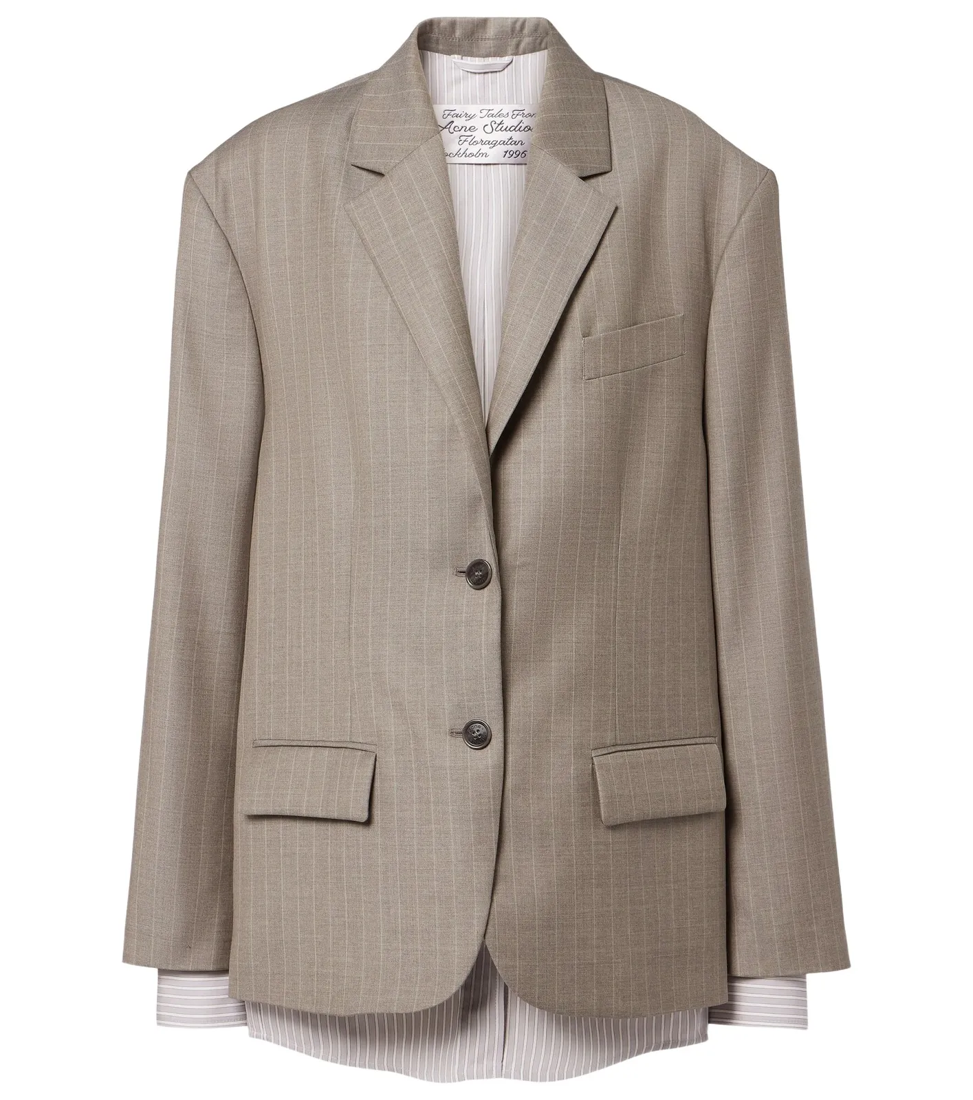 Striped wool jacket Striped wool jacket