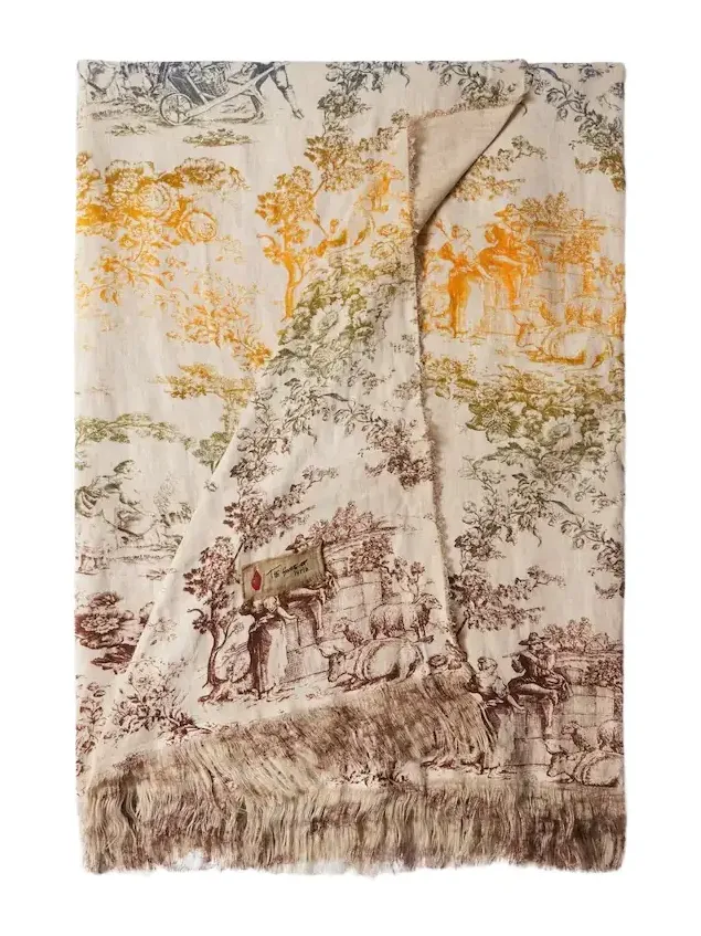 The House of Lyria Sollievo printed linen tablecloth