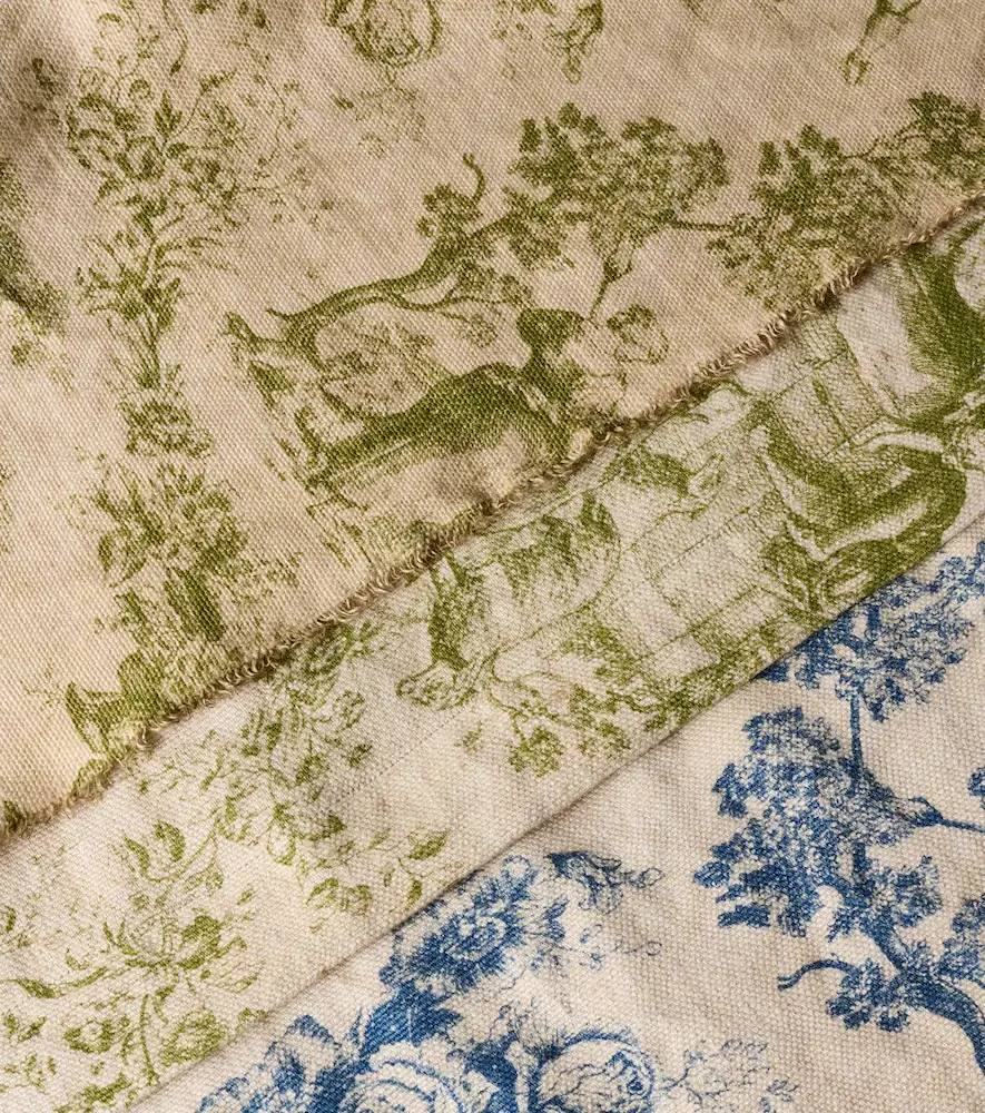 The House of Lyria Glafira toile de jouy linen tablecloth | Thumbnail 2