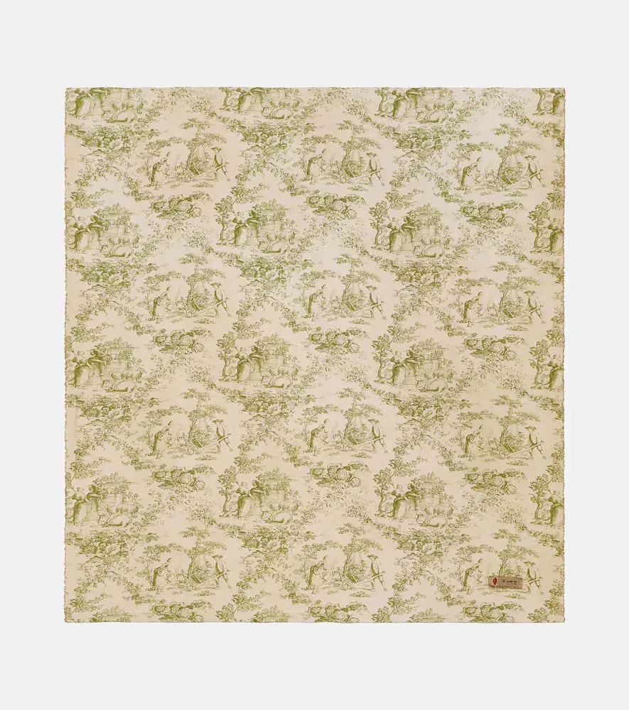 The House of Lyria Glafira toile de jouy linen tablecloth | Thumbnail 4