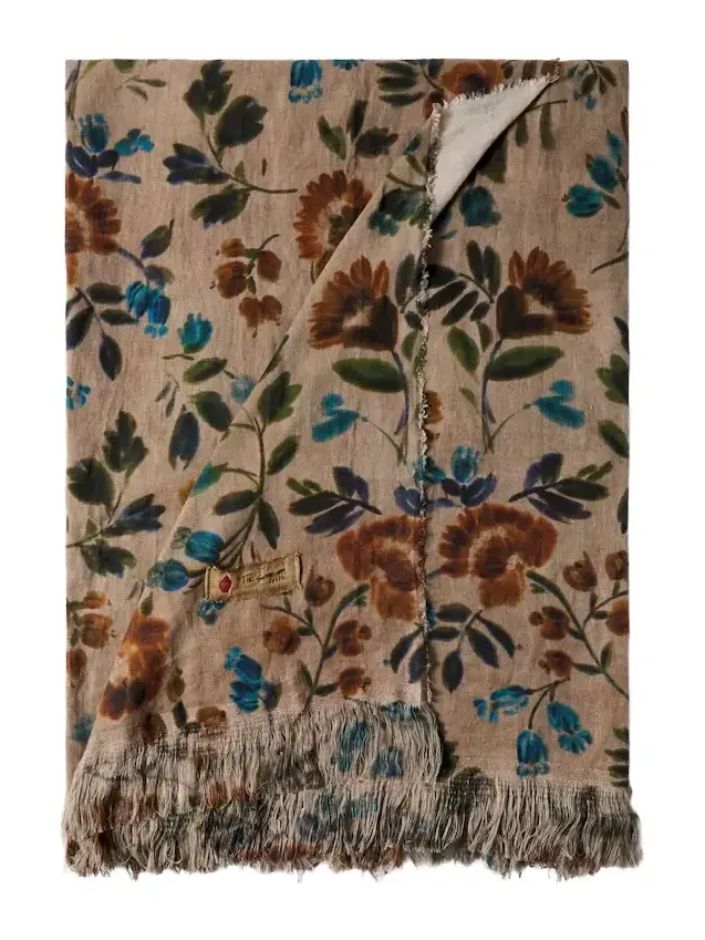 The House of Lyria Sollievo floral linen tablecloth