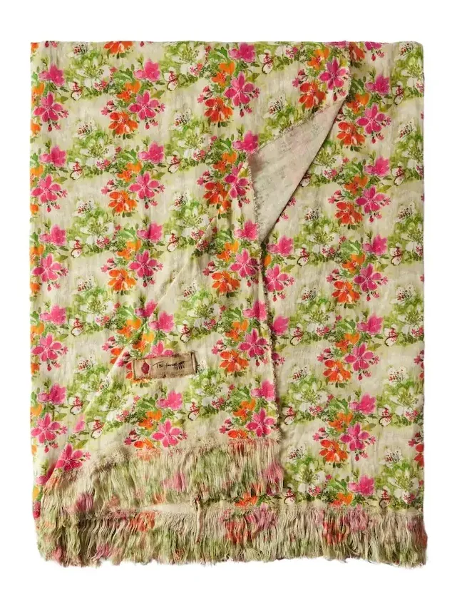 The House of Lyria Tormento floral linen tablecloth