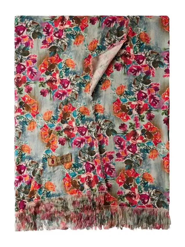 The House of Lyria Tormento floral linen tablecloth
