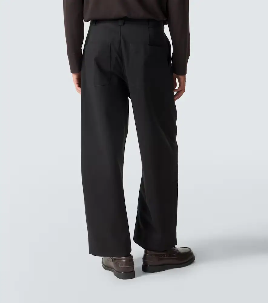 Studio Nicholson Sorte cotton wide-leg pants | Thumbnail 3