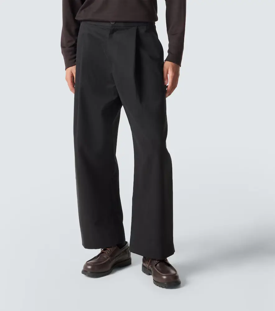 Studio Nicholson Sorte cotton wide-leg pants | Thumbnail 4