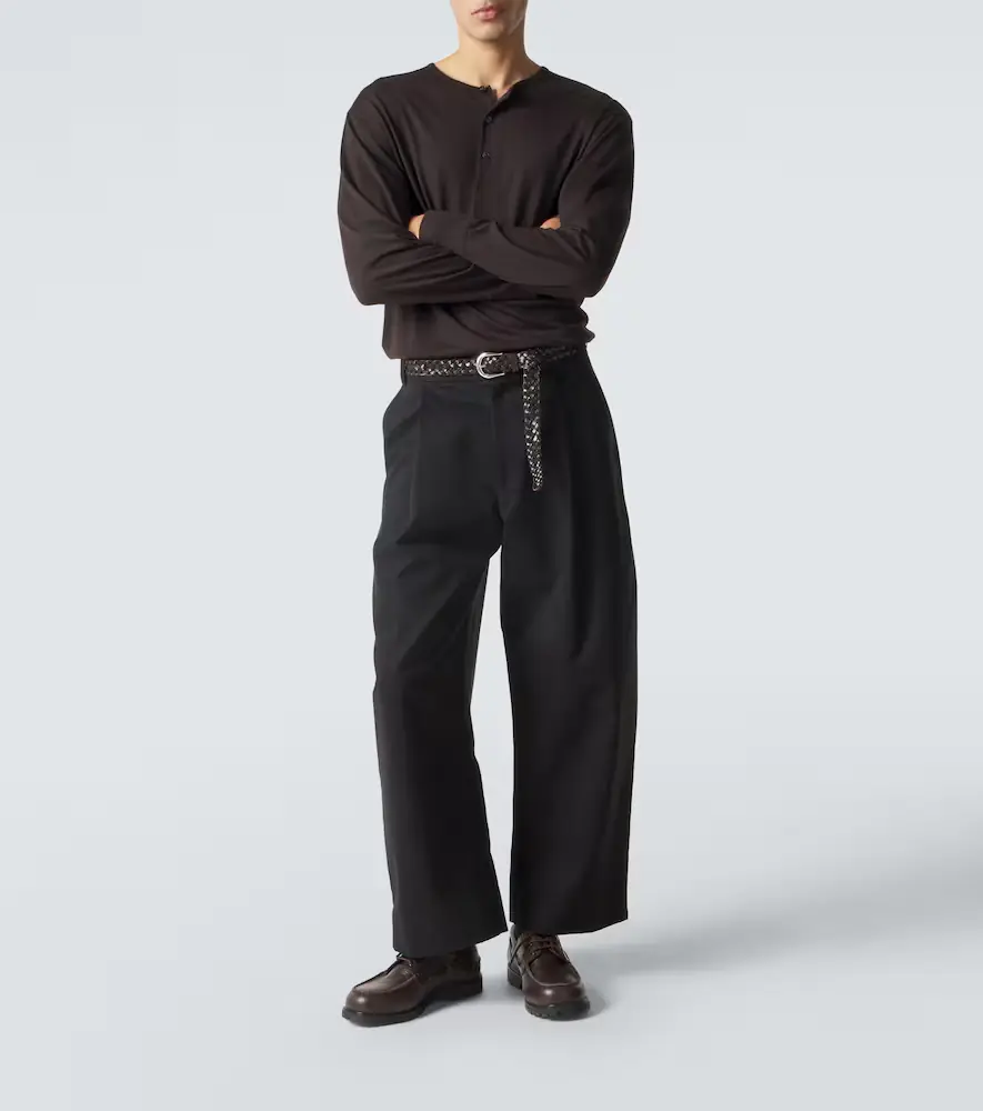 Studio Nicholson Sorte cotton wide-leg pants | Thumbnail 5