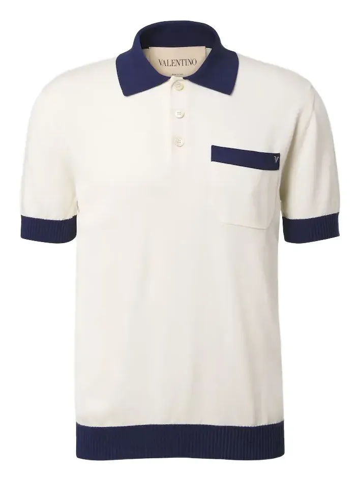 VGold cotton polo shirt