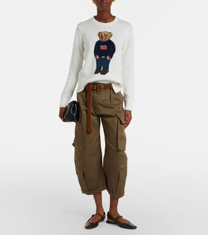 Polo Ralph Lauren Polo Bear intarsia linen and cotton sweater | Thumbnail 5 Polo Ralph Lauren Polo Bear intarsia linen and cotton sweater | Thumbnail 5