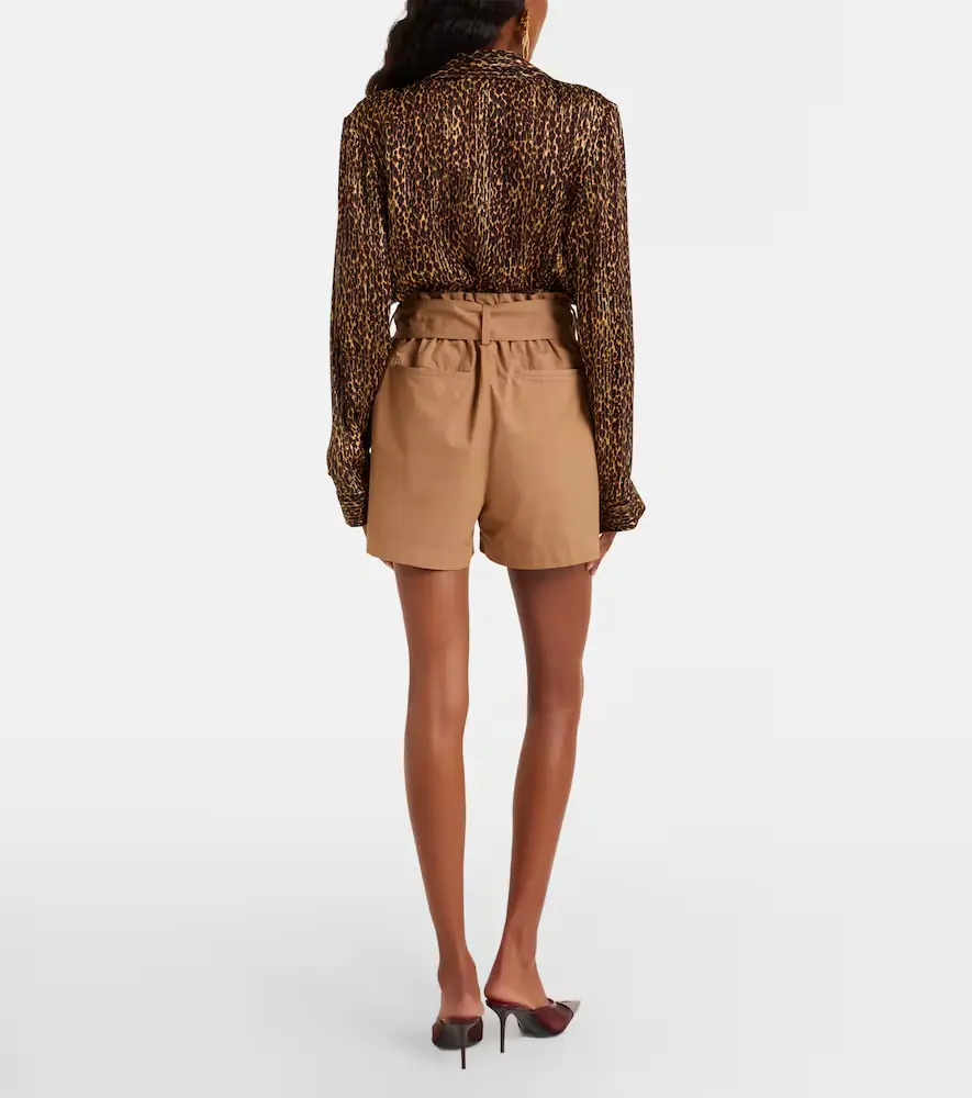 Saint Laurent Belted cotton shorts | Thumbnail 3 Saint Laurent Belted cotton shorts | Thumbnail 3