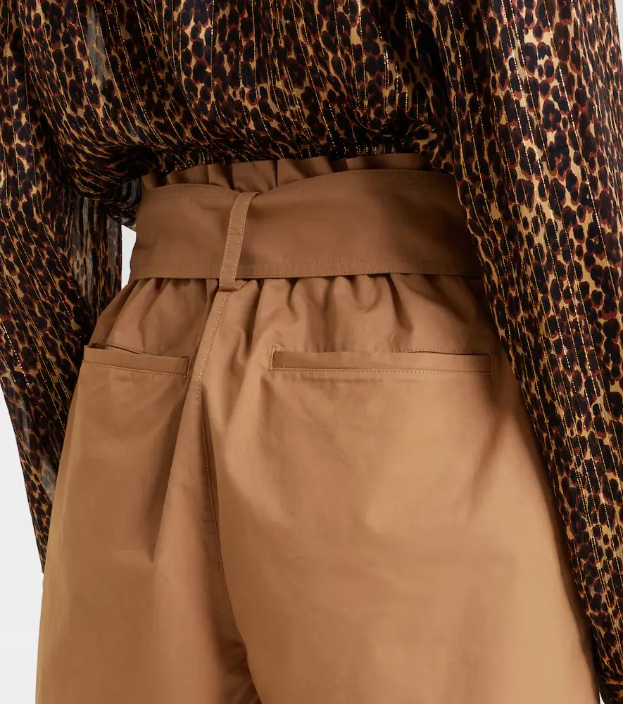 Saint Laurent Belted cotton shorts | Thumbnail 4 Saint Laurent Belted cotton shorts | Thumbnail 4