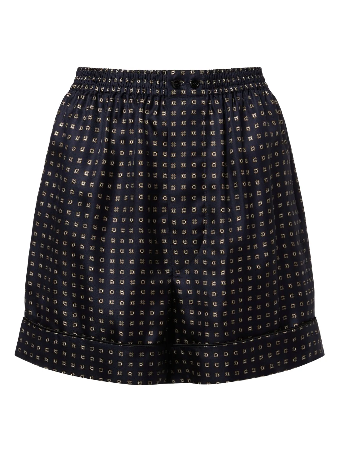Saint Laurent Printed silk shorts