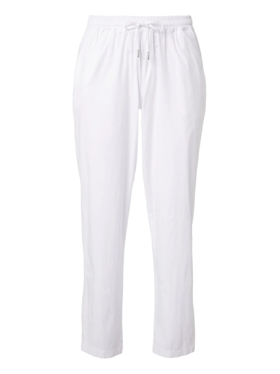 Cotton-blend straight pants