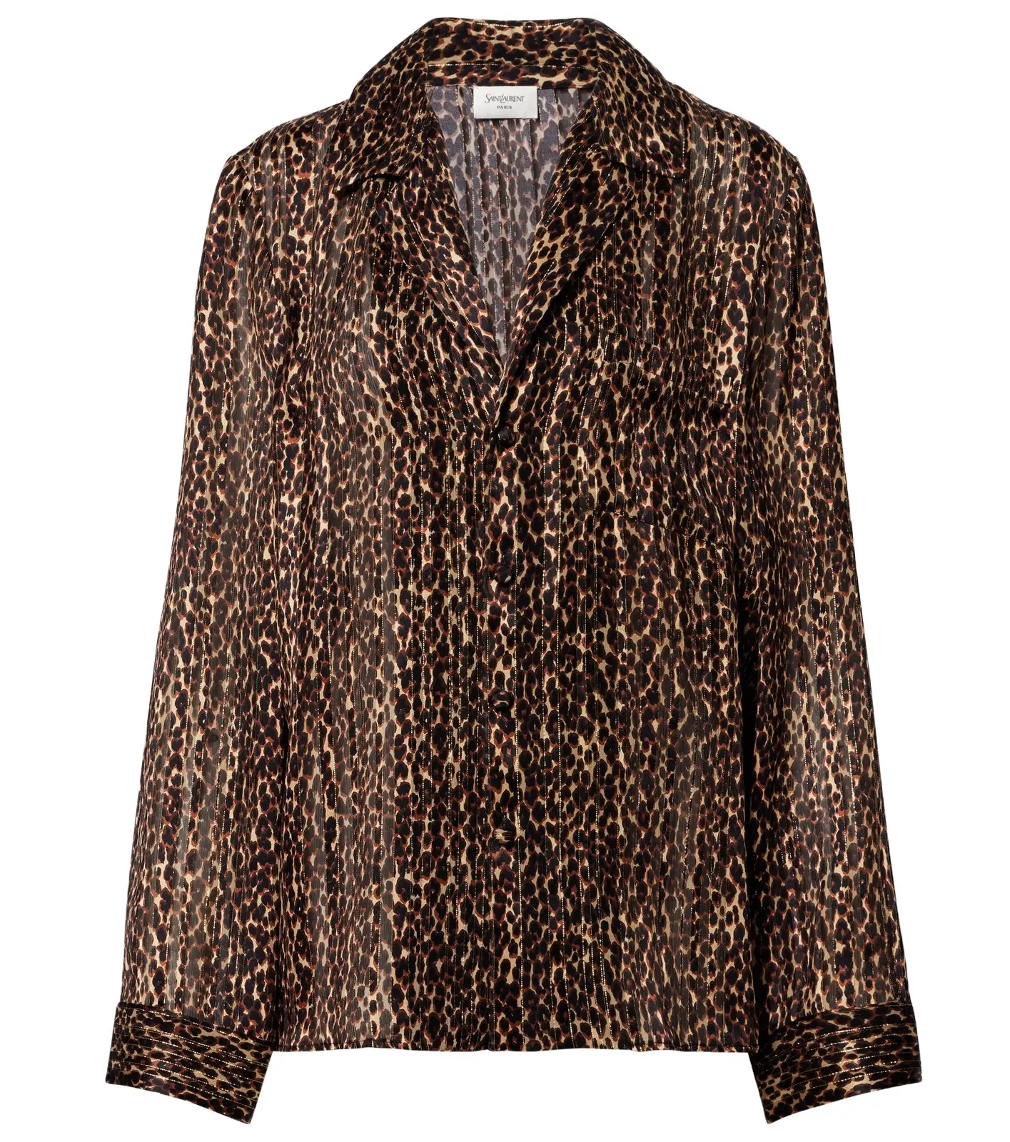 Leopard-print silk blouse Leopard-print silk blouse