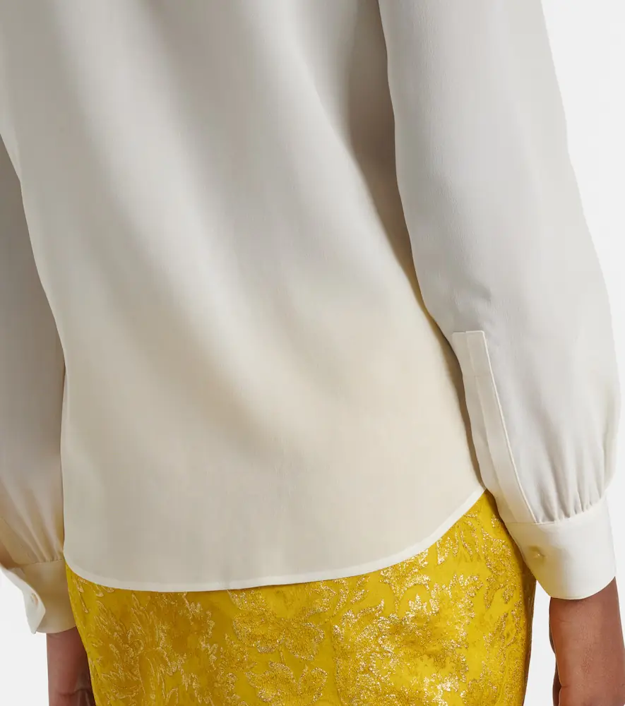 Saint Laurent Tie-neck silk blouse | Thumbnail 3 Saint Laurent Tie-neck silk blouse | Thumbnail 3