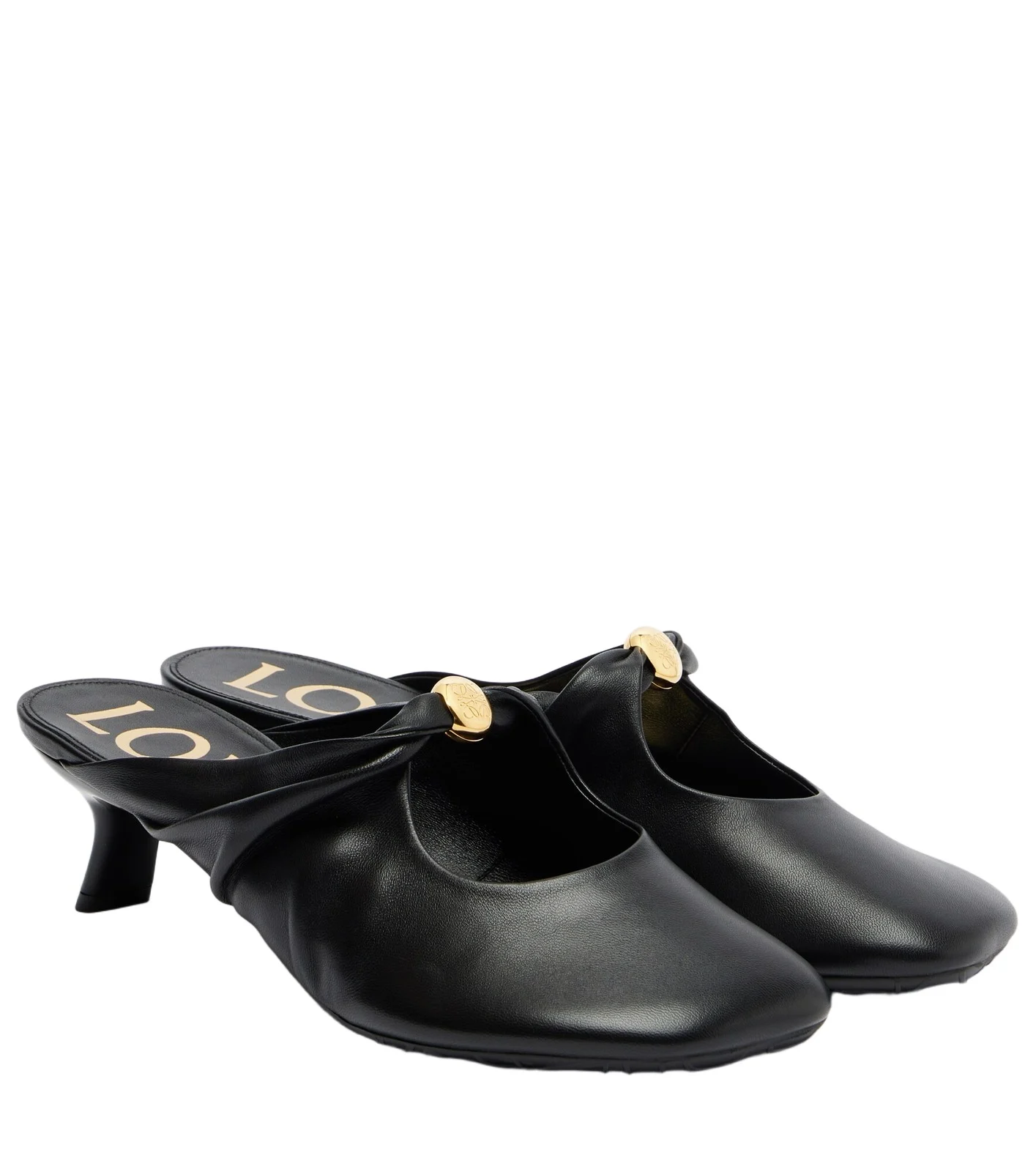 Loewe Pebble Soft leather mules