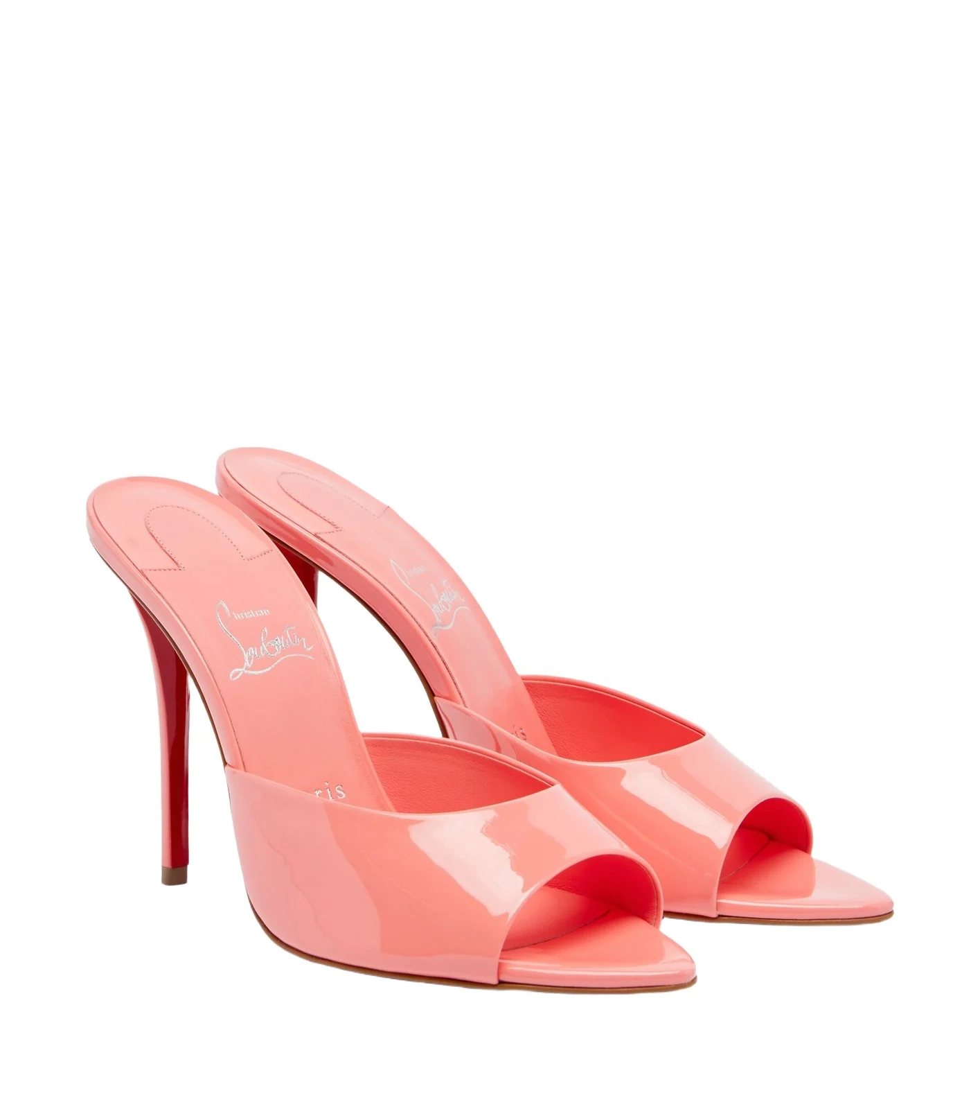 Christian Louboutin Miss Z patent leather mules
