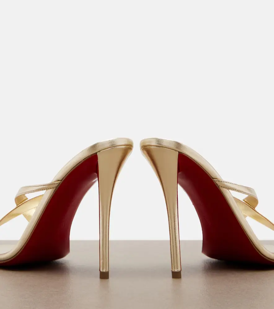 Christian Louboutin Mulazee Cross metallic leather sandals | Thumbnail 2 Christian Louboutin Mulazee Cross metallic leather sandals | Thumbnail 2