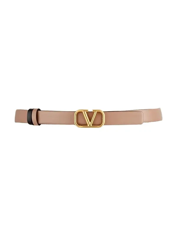 VLogo Leather Belt, 20mm