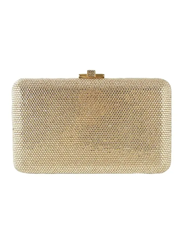 Judith Leiber Couture Slim Slide Crystal Evening Clutch Bag
