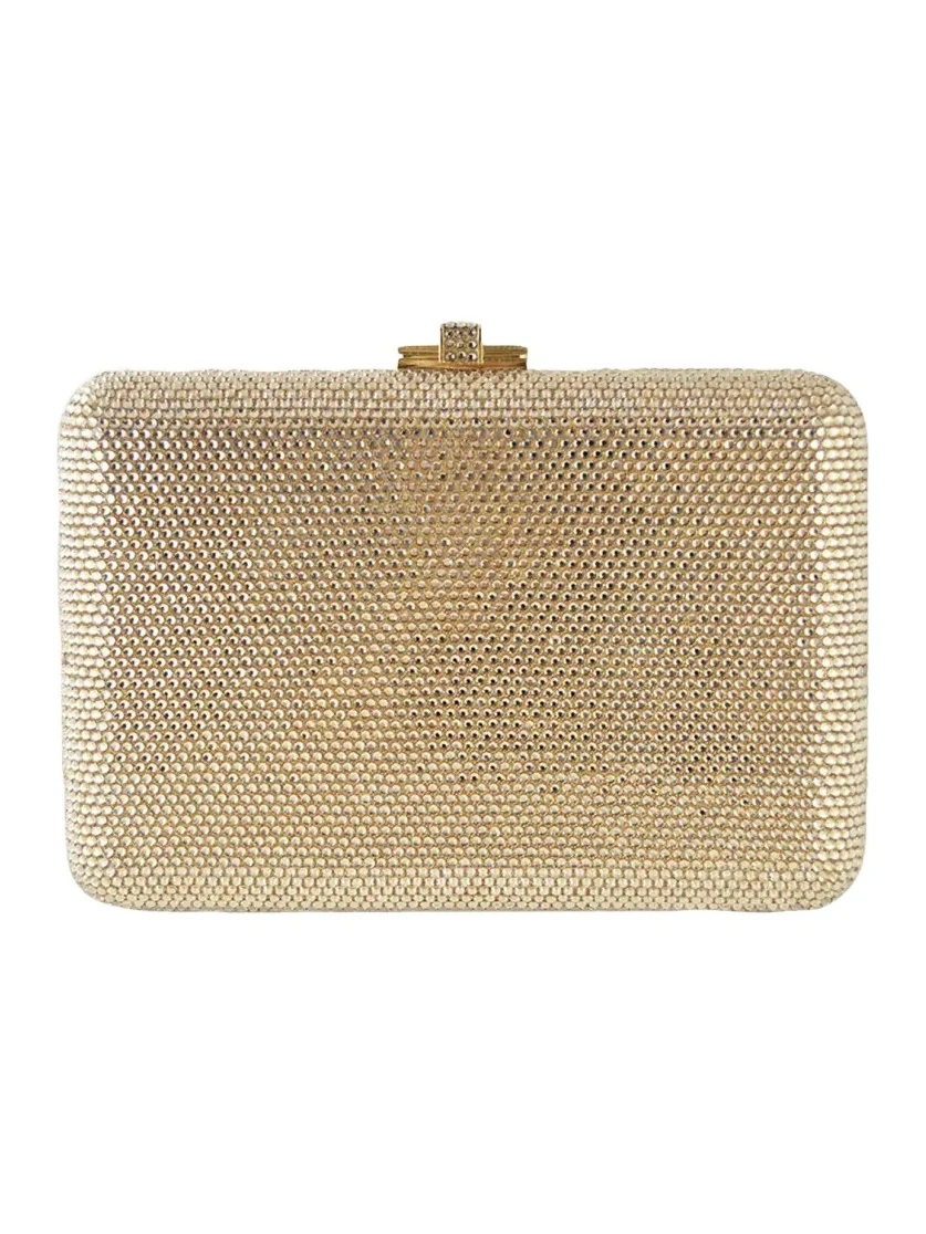 Judith Leiber Couture Slim Slide Crystal Evening Clutch Bag
