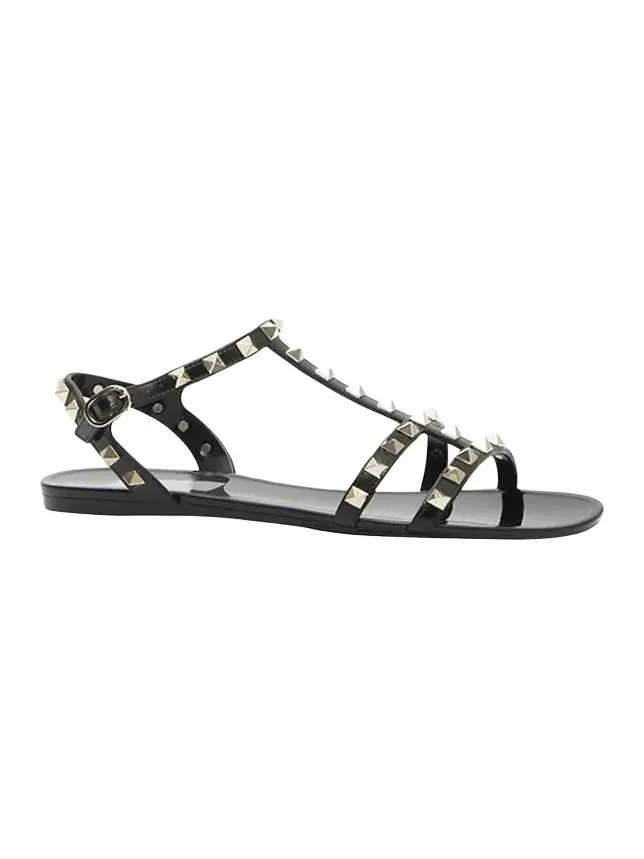Rockstud Jelly Flat Gladiator Sandals Rockstud Jelly Flat Gladiator Sandals