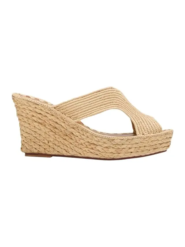 Lina Cutout Slide Wedge Sandals Lina Cutout Slide Wedge Sandals