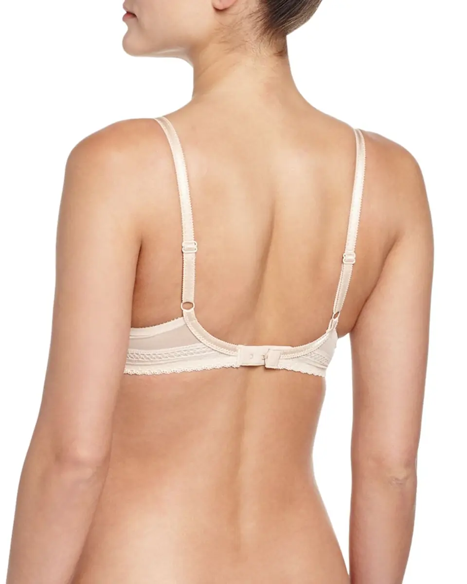 Chantelle Festivite Lace Plunge Bra, Bright Pink | Thumbnail 3 Chantelle Festivite Lace Plunge Bra, Bright Pink | Thumbnail 3