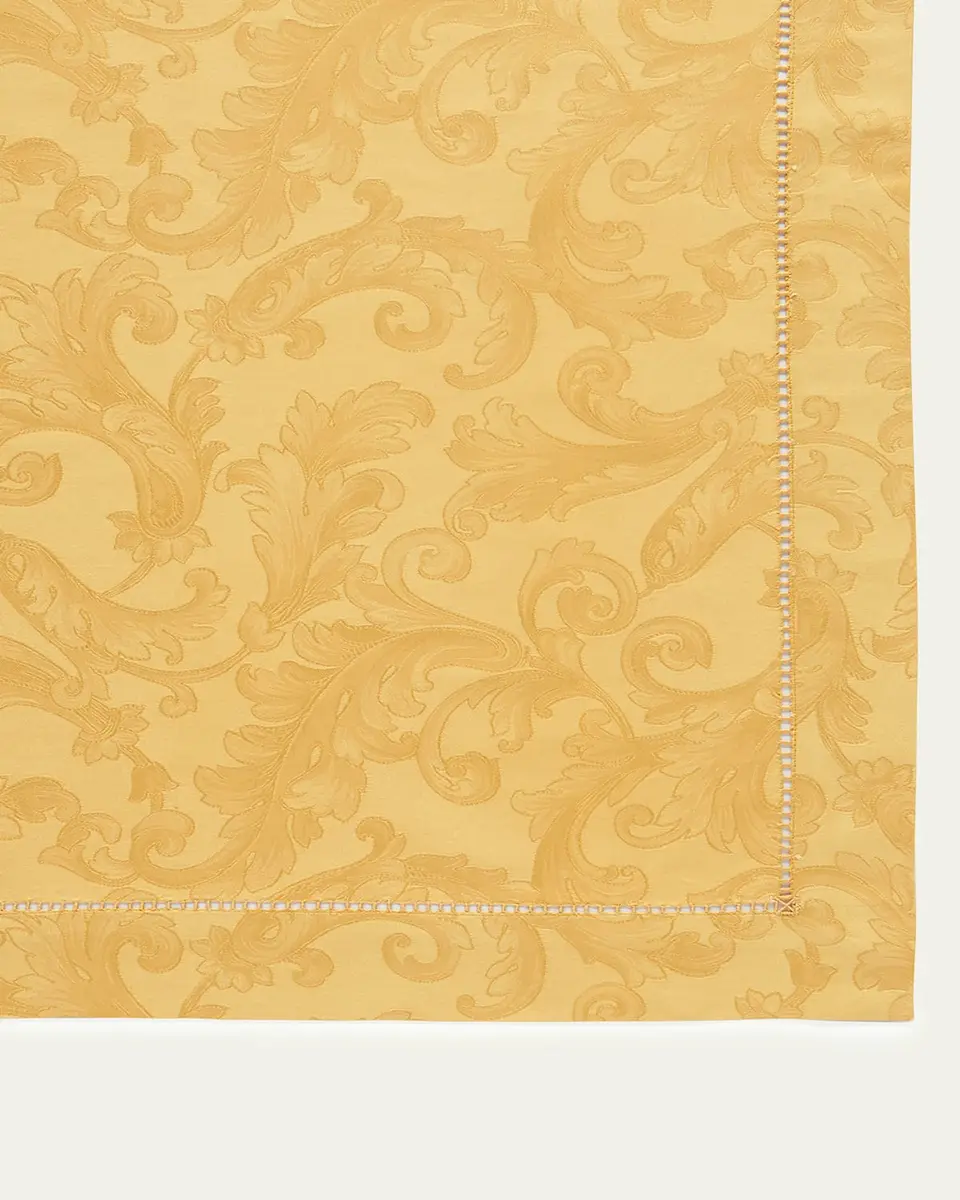 Sferra Acanthus Jacquard Round Tablecloth, 90"Dia | Thumbnail 2
