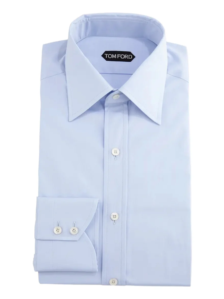 Men's Slim-Fit Solid Poplin Dress Shirt Men's Slim-Fit Solid Poplin Dress Shirt