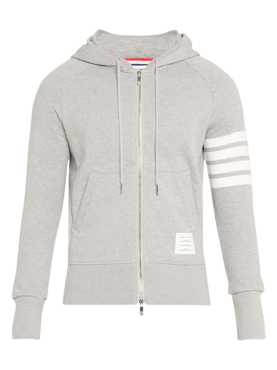Thom Browne Four-Stripe Hoodie Sweatshirt