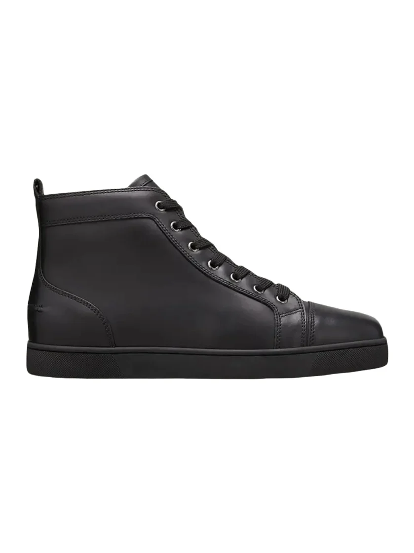 Men's Louis Leather High-Top Sneakers