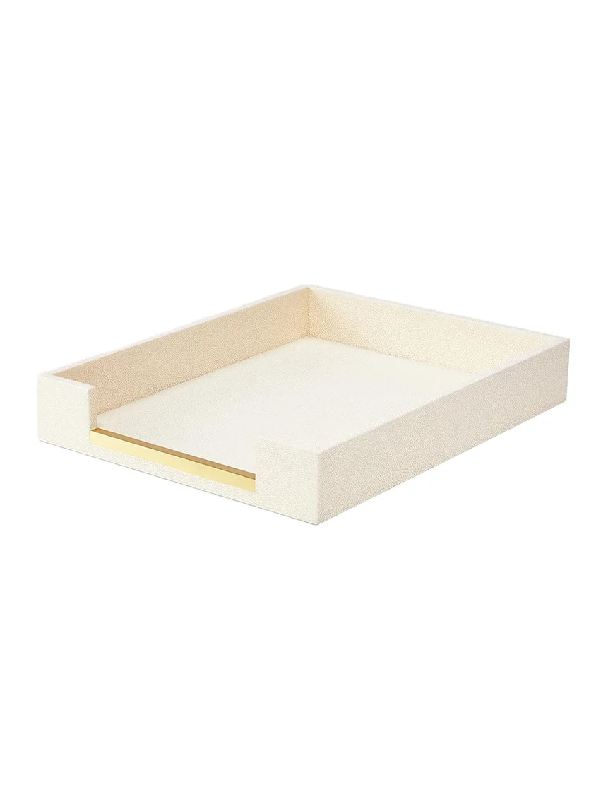 AERIN Faux Shagreen Paper Tray