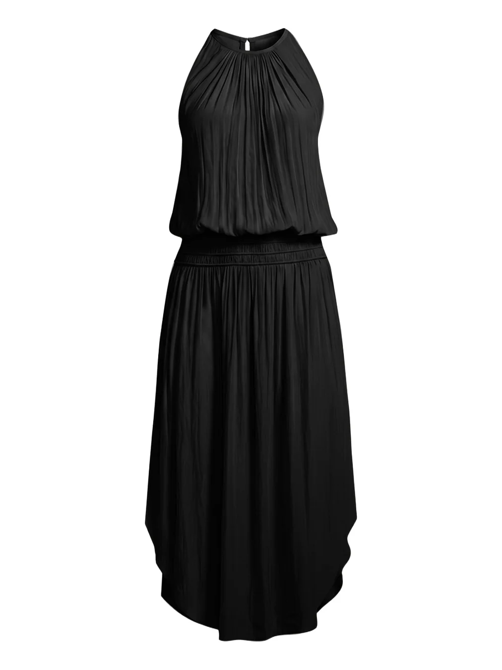 Ramy Brook Audrey Sleeveless Blouson Midi Dress