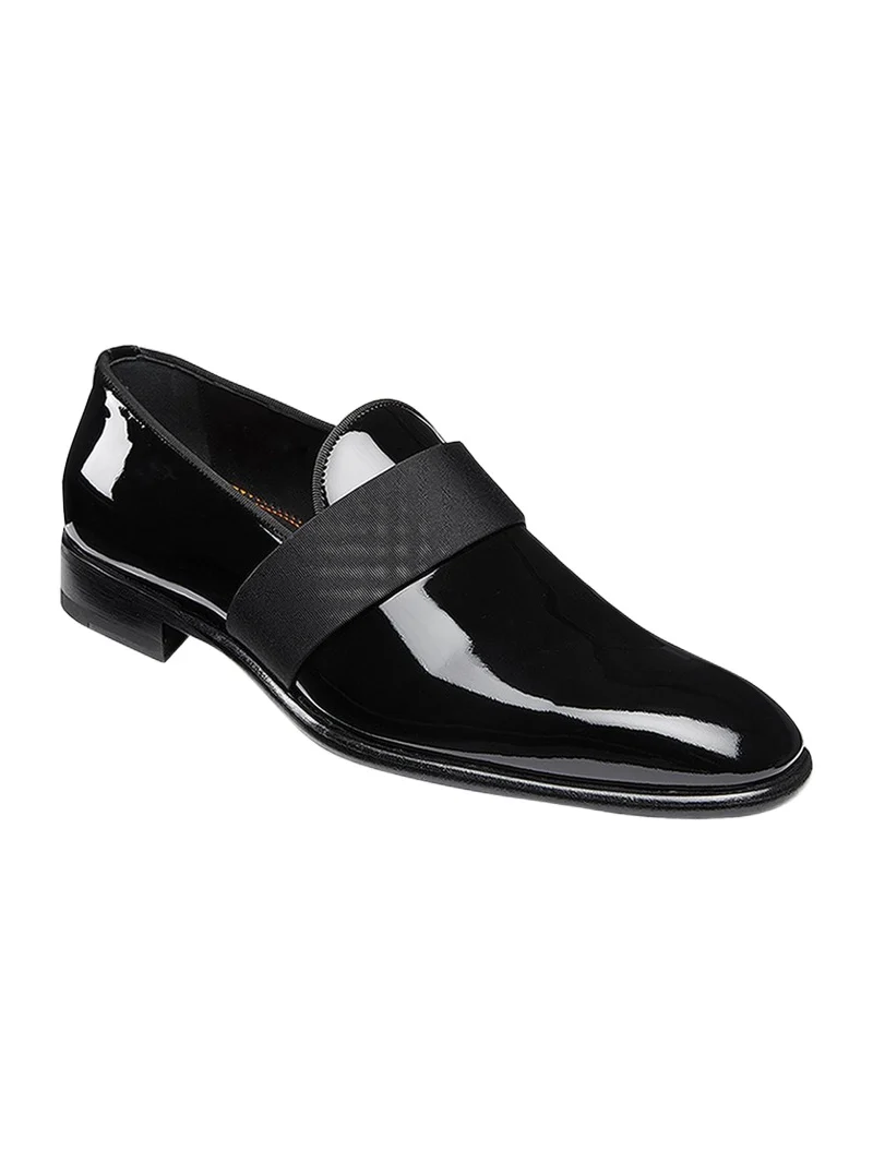 Santoni Men's Isomer Patent Slip-On