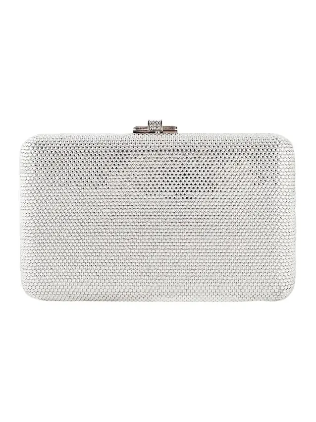 Judith Leiber Couture Slim Slide Crystal Evening Clutch Bag