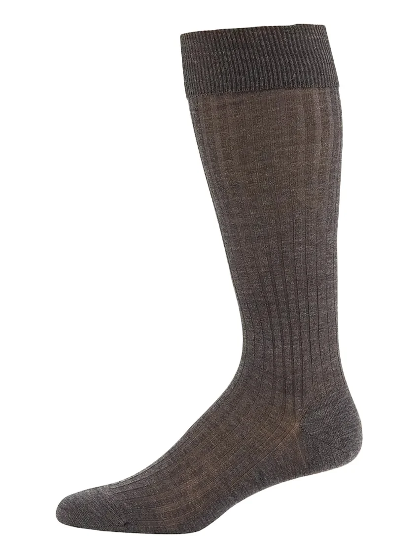 Men's Laburnum Over-the-Calf Ribbed Merino Wool Socks