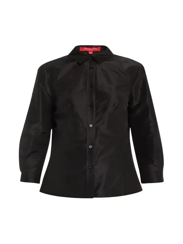 Taffeta Button-Front Shirt Taffeta Button-Front Shirt