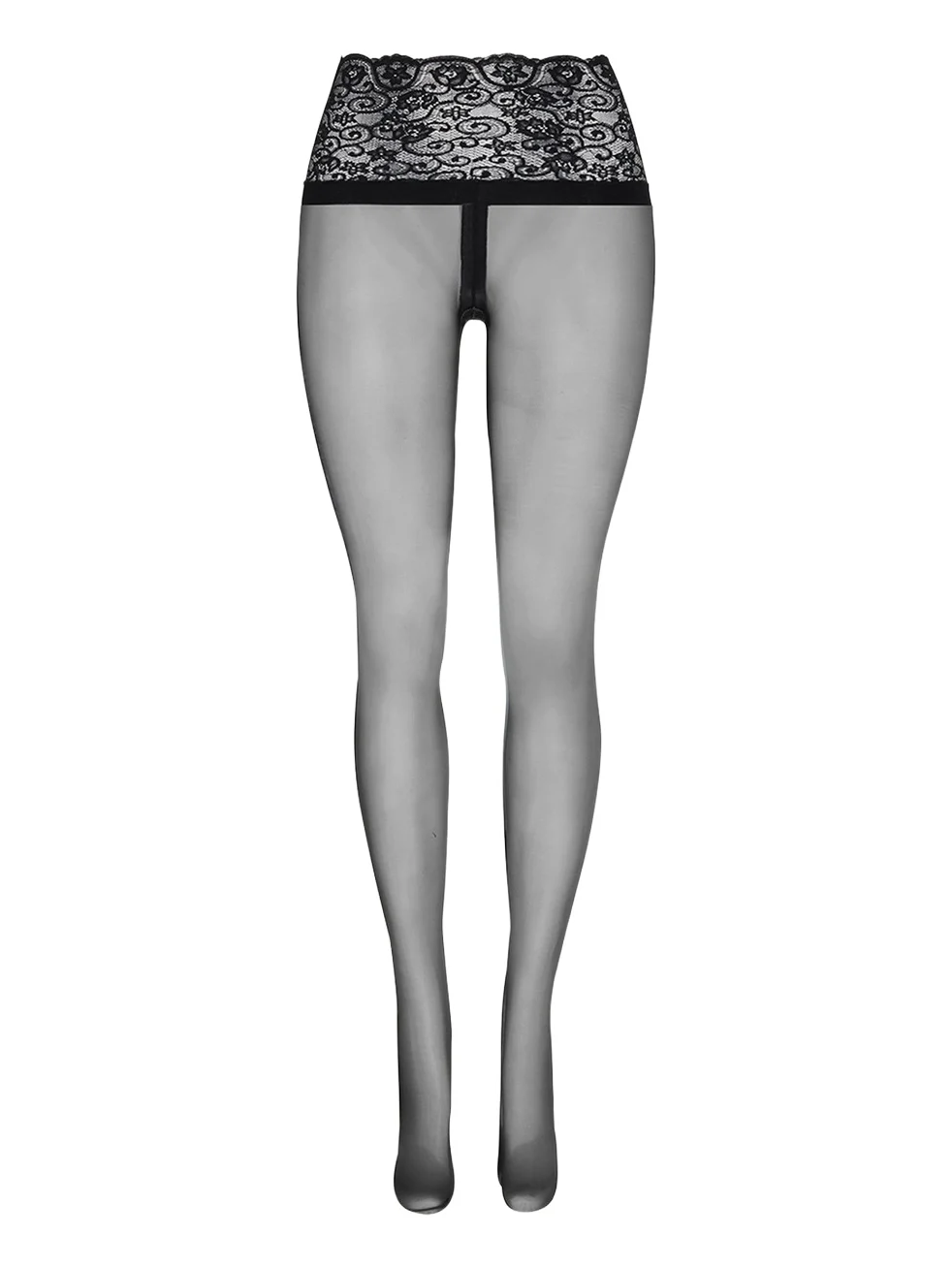 Sexy Sheer Lace-Waist Tights Sexy Sheer Lace-Waist Tights