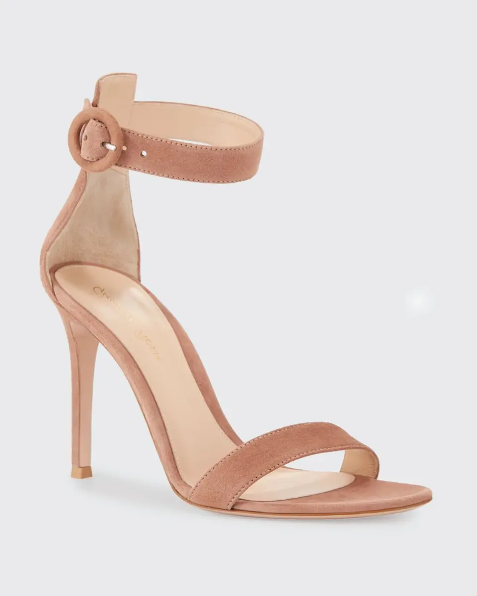 Gianvito Rossi Portofino 105mm Suede Sandals | Thumbnail 2