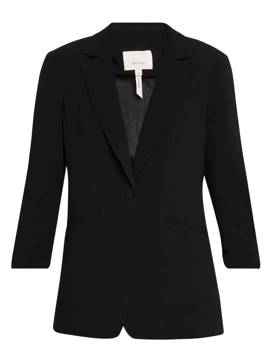 Khloe Crepe 3/4-Sleeve Blazer