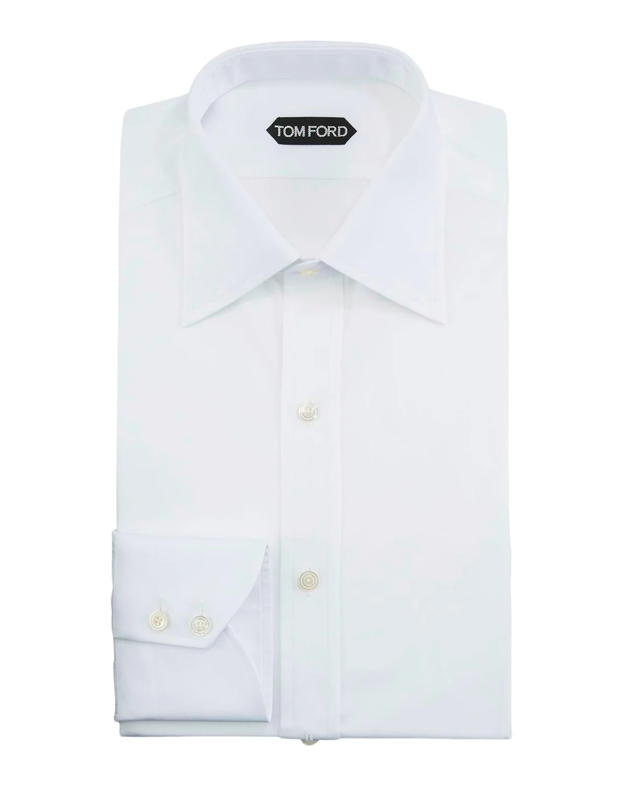 Tom Ford Men's Solid Poplin Dress Shirt