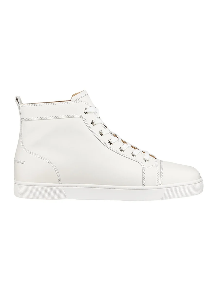 Men's Louis Leather High-Top Sneakers