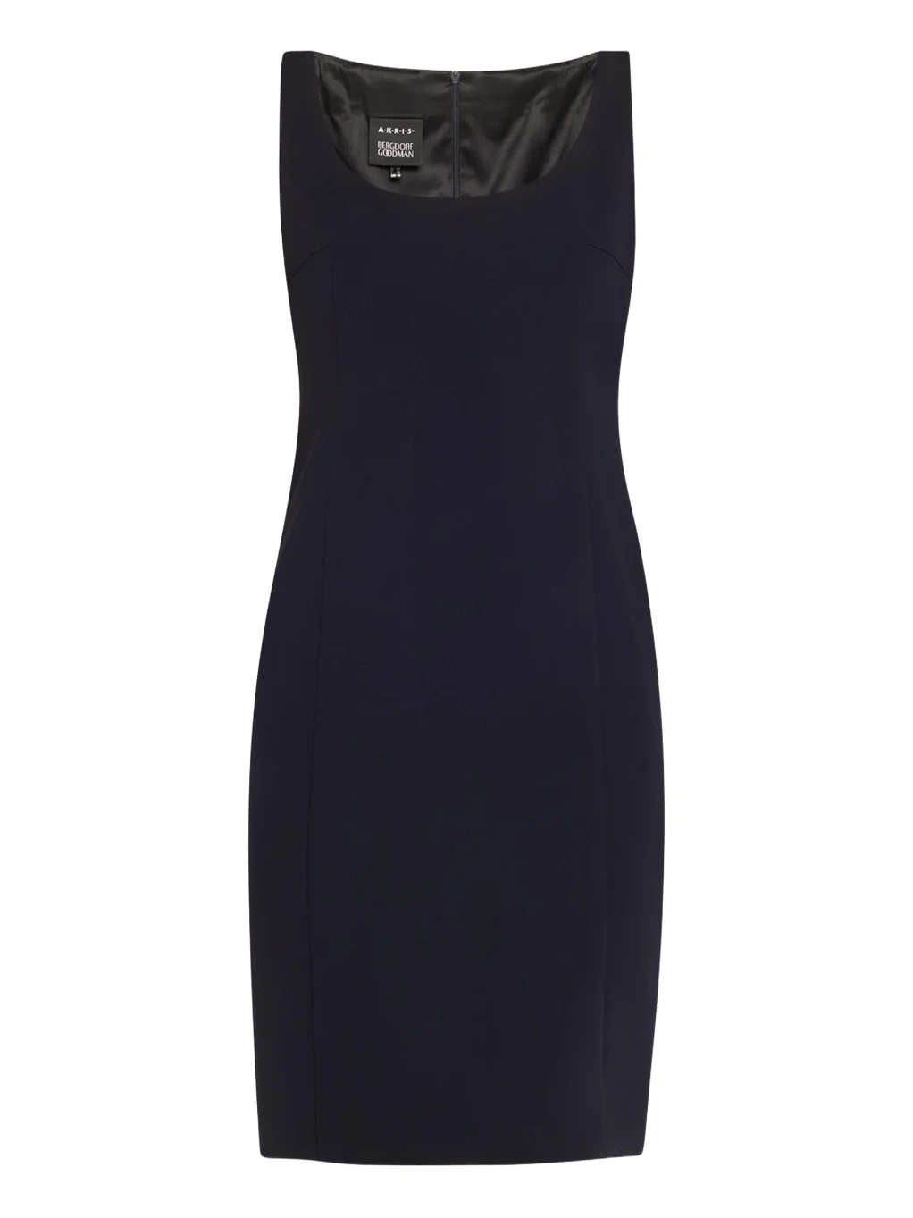 Scoop Neck Wool Crepe Sheath Dress Scoop Neck Wool Crepe Sheath Dress