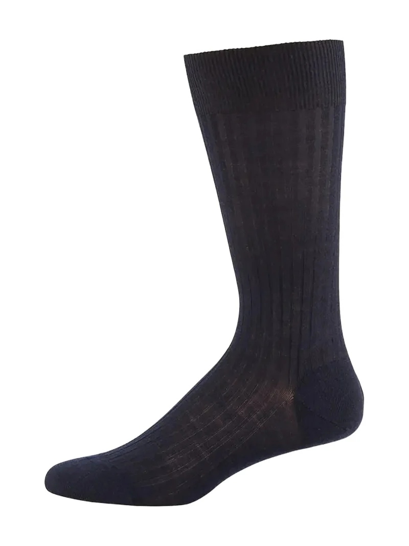 Men's Laburnum Ribbed Wool Mid-Calf Socks
