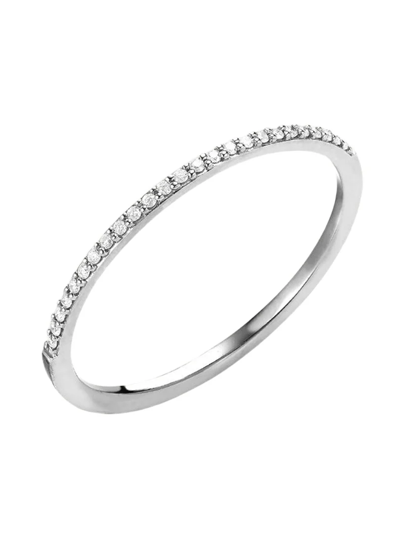 Lana 14K Gold Thin Flawless Diamond Stack Ring